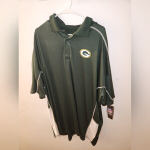 Green Bay Packers Majestic Charcoal 5XL Polo Shirt